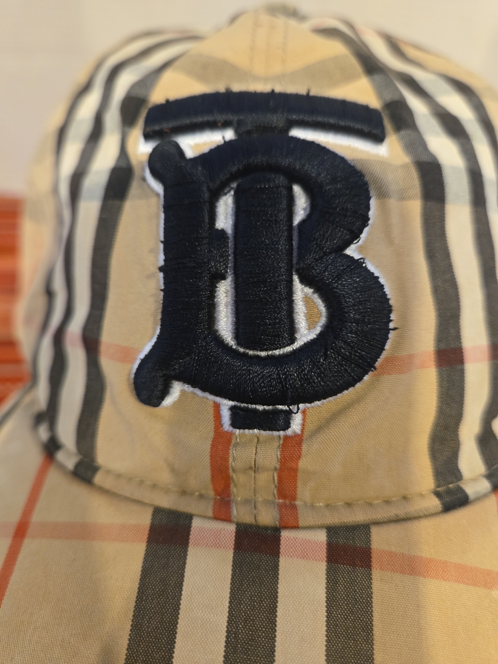 Burberry Beige Nova Check TB Monogram Archive Baseball Cap - Picture 15 of 16
